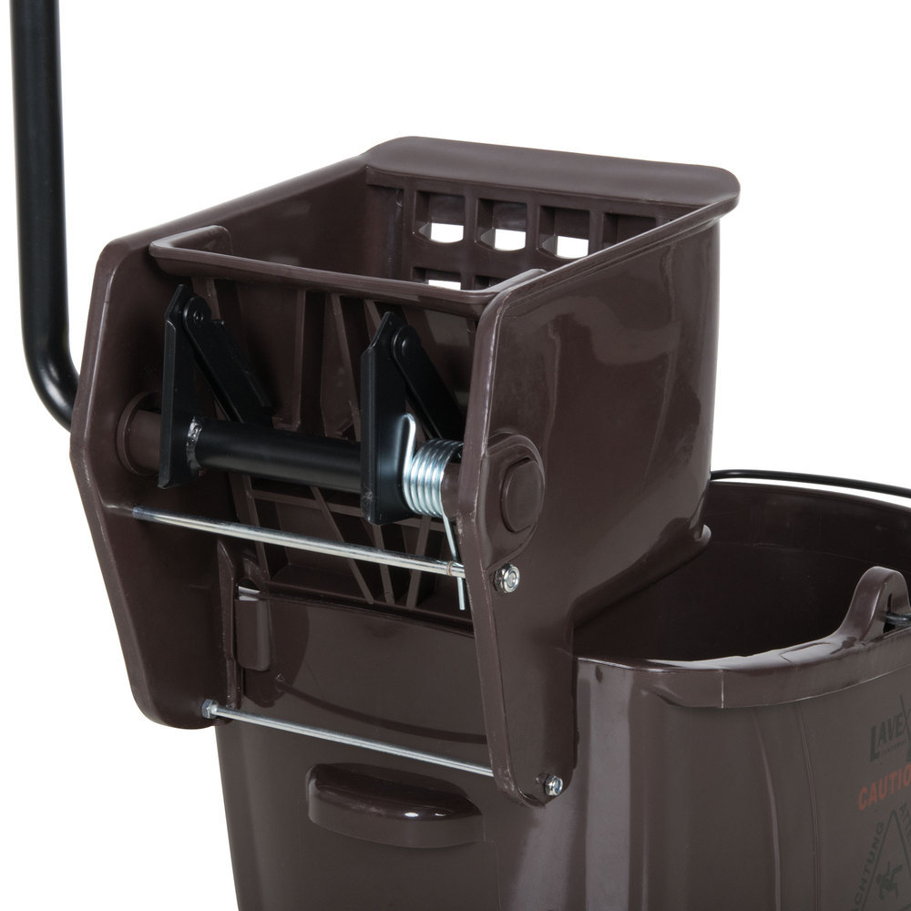 Industrial Janitorial Brown 35 Quart Mop Bucket & Wringer Combo + $5 bonus