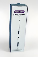 Panda Grip Spray Mop Microfiber Pads Refillable 27oz Bottle Metal Handle 58.3″