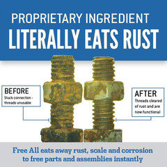 Rust Eater Deep Penetrating Oil 11 oz Aerosol 2 Pack Safe on Paint Plastic