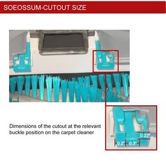 SOEOSSUM Replacement Front Floor Nozzle Assembly-OEM Part Transparent