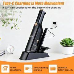 Handheld Vacuum Cordless,Dust Busters Cordless with Storage Dock,15KPA High P…
