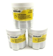 Lot of 3 Ecolab 14508 Solid Laundry Destainer (2.6 Lbs Each)