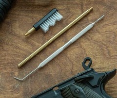 66Pc Pistol Cleaning Kit in Zippered Case,Cal. 38/357/9mm Cleaning Kits