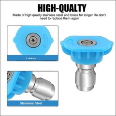 Pressure Washer Tips, Set of 7 3.2 x 5 x 4 inches, Golden