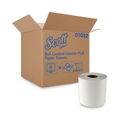 Scott 01032 8 in. x 12 in. 1-Ply Essential Center-Pull Towels – WT (6 RL/CT) New