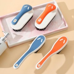 Soft Bristle Scrub Cleaning Brush Stain Remover Fabric Blue