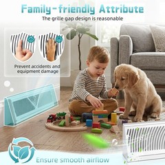 Aremae 2 Pack 18 Inch Baseboard Register – RoundFlow Design for Maximum Air F…