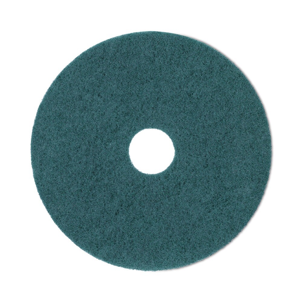 Boardwalk 4019GRE 19 in. Heavy-Duty Scrubbing Floor Pads – Green (5/Carton) New