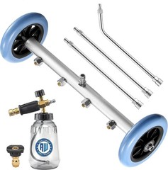 Pressure Washer Undercarriage Cleaner, 16 Inch Undercarriage Washer with Foam Ca