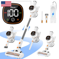 Tikom V500 Cordless Vacuum Cleaner For Home 40000Pa/450W Stick Vacuum Led Touch