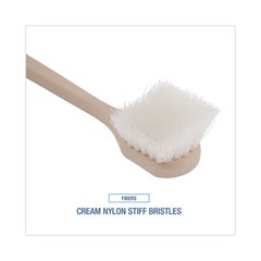 Boardwalk Utility Brush, Cream Nylon Bristles, 5.5″ Brush, 14.5″ Plastic Handle