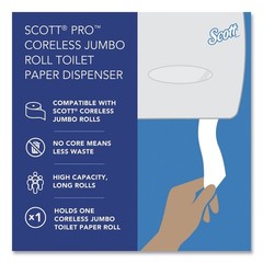 Scott 9601 EZ Load Pro Coreless Jumbo Roll Tissue Dispenser New