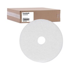 Boardwalk 4020WHI 20″ Dia Polishing Floor Pads – White (5/CT) New