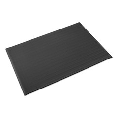 Crown FL2436BK 24″ x 36″ Ribbed Vinyl Anti-Fatigue Mat – Black New