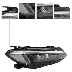 Headlight Assembly for Honda Civic LED Front Headlamp Replacement (Right)