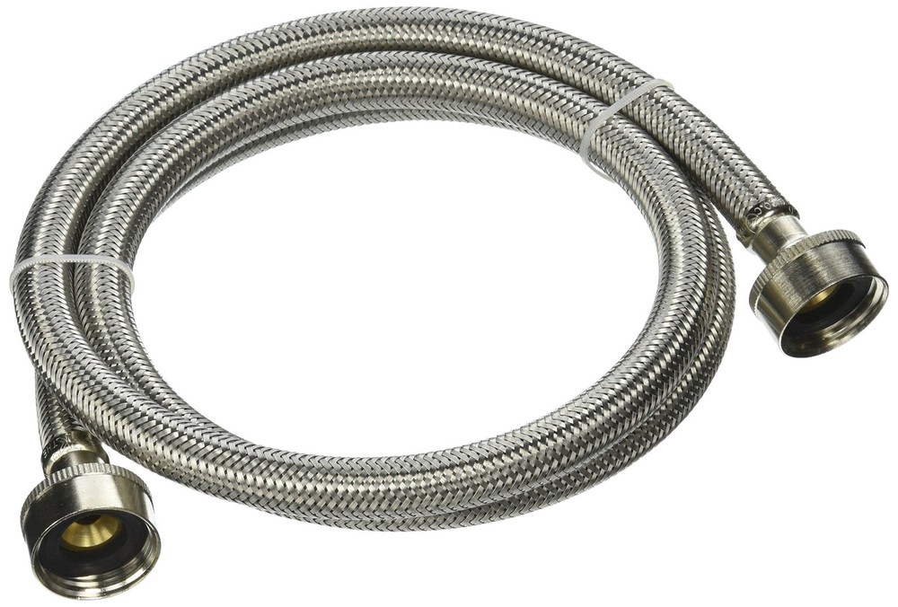 Plumb Pak Braided Washing Machine Hose, 3/4″ X 48″, 48 Inch, Stainless Steel
