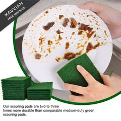 YoleShy 20 PCS Scouring Pad, Dish Scrubber Pads, 4.5 x 6 inch 20 Pcs