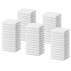 100% Cotton Terry Towel Cleaning Rags White 14’x17’|Pack of 60|Grade White Ra…