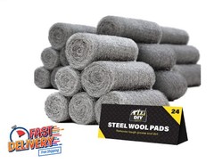 0000 Steel Wool for Mice Control – 24 Pack Fine Grade Stainless Steel Wool fo…