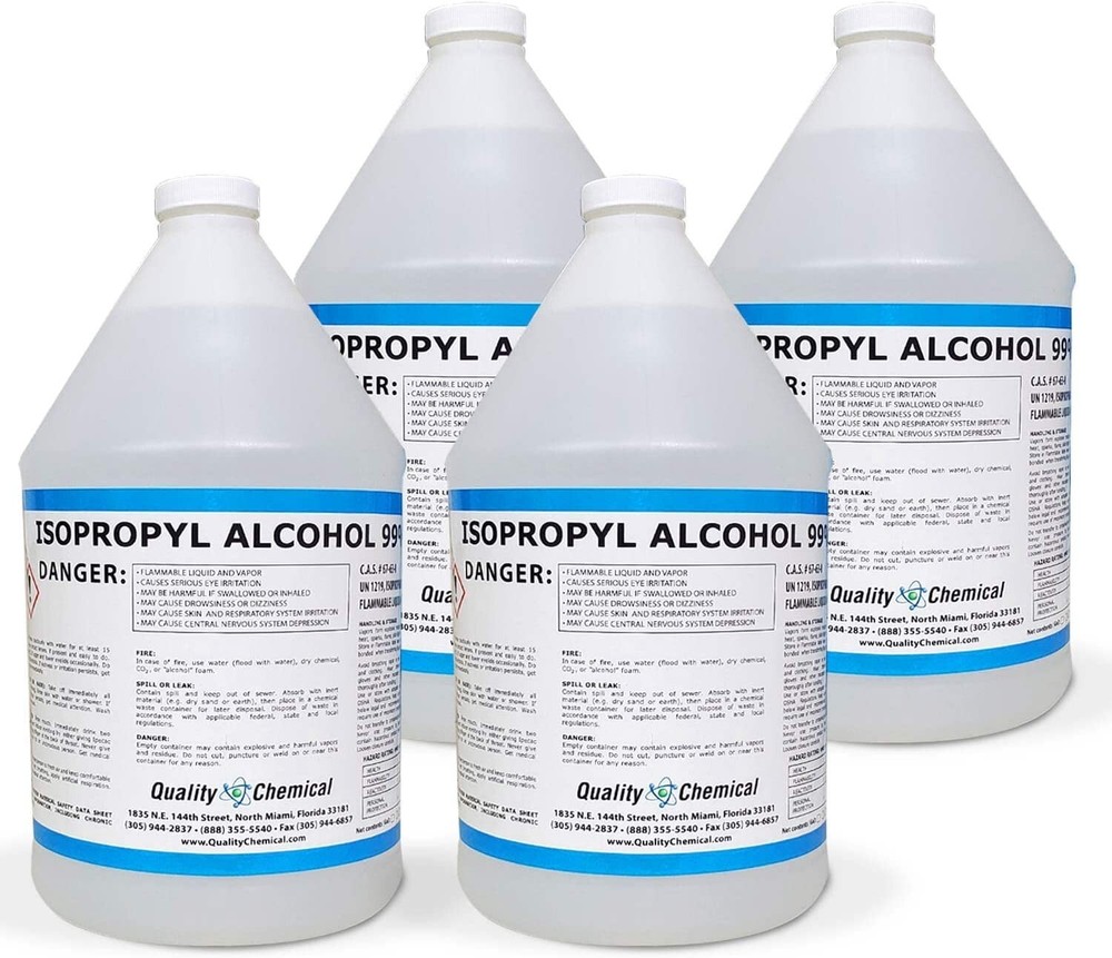 Isopropyl Alcohol Grade 99% Anhydrous (IPA) – 4 gallon case