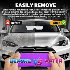 Car Clay Bar 4 Pack 400g(4x100g), Auto Detailing Premium Grade N Color: purple