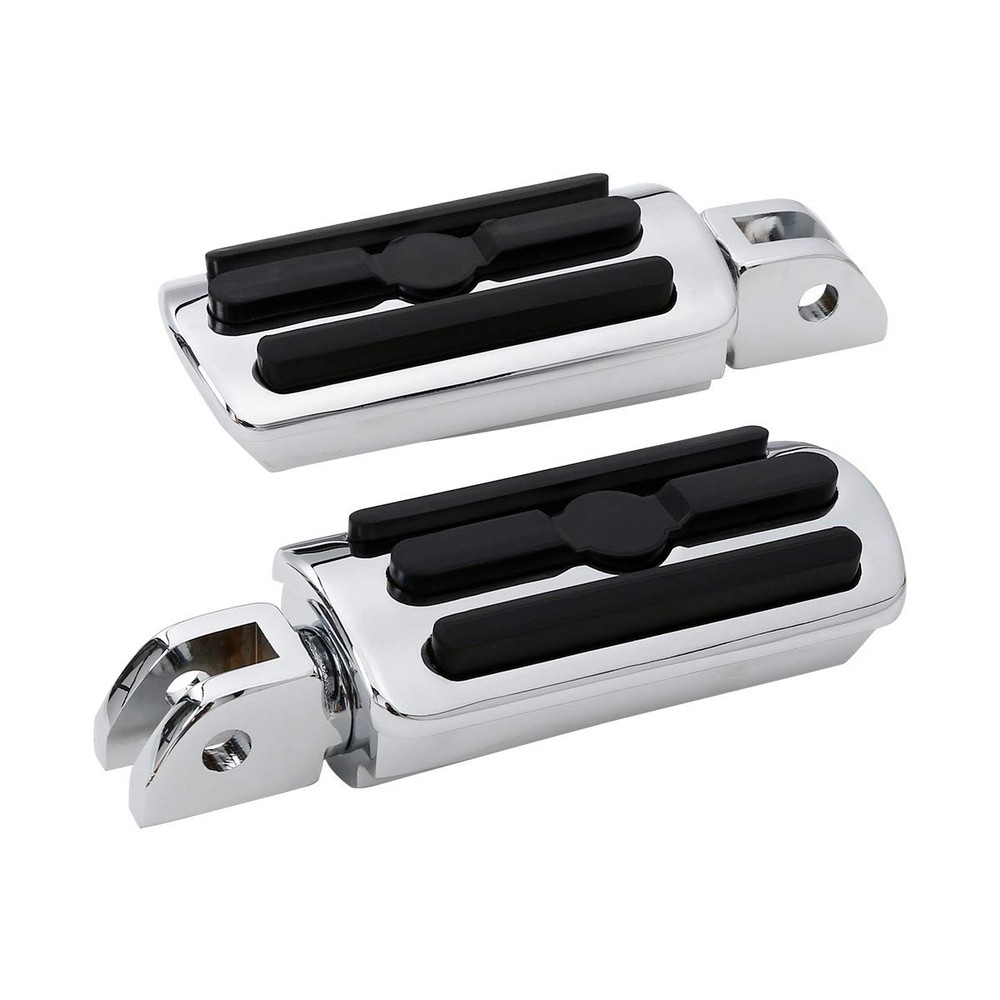 Chrome Foot Pegs Footrests for Harley FXBB Street Bob 107 2018-2025