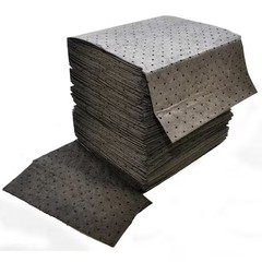 Spilfyter Gff-72 Sorbent Pad, 28 Gal, 16 In X 18 In, Universal, Gray,