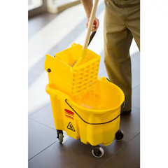 Wavebrake 35 Qt. Plastic Mop Bucket with Wringer