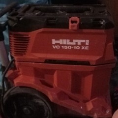Hilti VC 150-10 XE Wet/Dry Canister Vacuum, Bagged, Wheeled, Hose, 120V