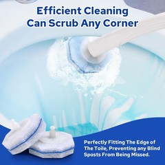120pcs Disposable Toilet Brush Refills, Bulk 120 Count, Toilet Cleaning