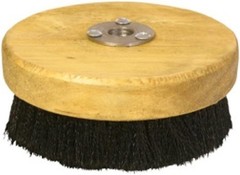 5” Wood Block Brush – Carpet & Upholstery Shampoo Tool for Rotary Buffers