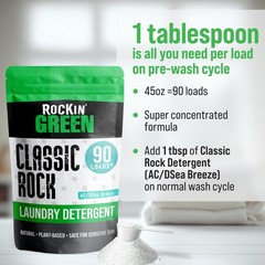 Rockin’ Green Classic Rock Laundry Detergent (90 90 Loads,