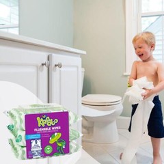 Kids Sensitive Flushable Cleansing Wet Wipes Potty Training Aid 240 Wipes