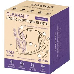 CLEARALIF laundry Fabric Softener Sheets, Lavender 160 Count (Pack of 1)