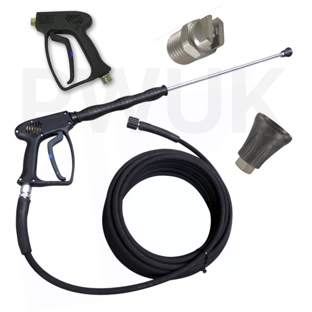 20M KARCHER HDS 501 550 551 558 601 HEAVY DUTY HOSE TRIGGER GUN LANCE NOZZL SET