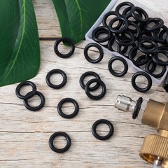 PAGOW 50 Pack Thickened O-Rings Power for 3/8″ fitting (THICKENED), Black