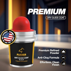 Flickers Premium Black Dry Guide Coat Kit – 200 Gram – Instant Powder for Highli