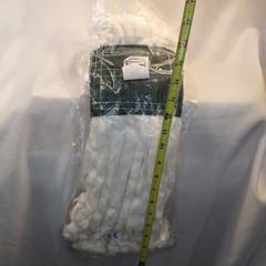 Lot of 2 Rubbermaid Commercial Fgt30000wh00 5 In String Wet Mop, 20oz Dry Wt,