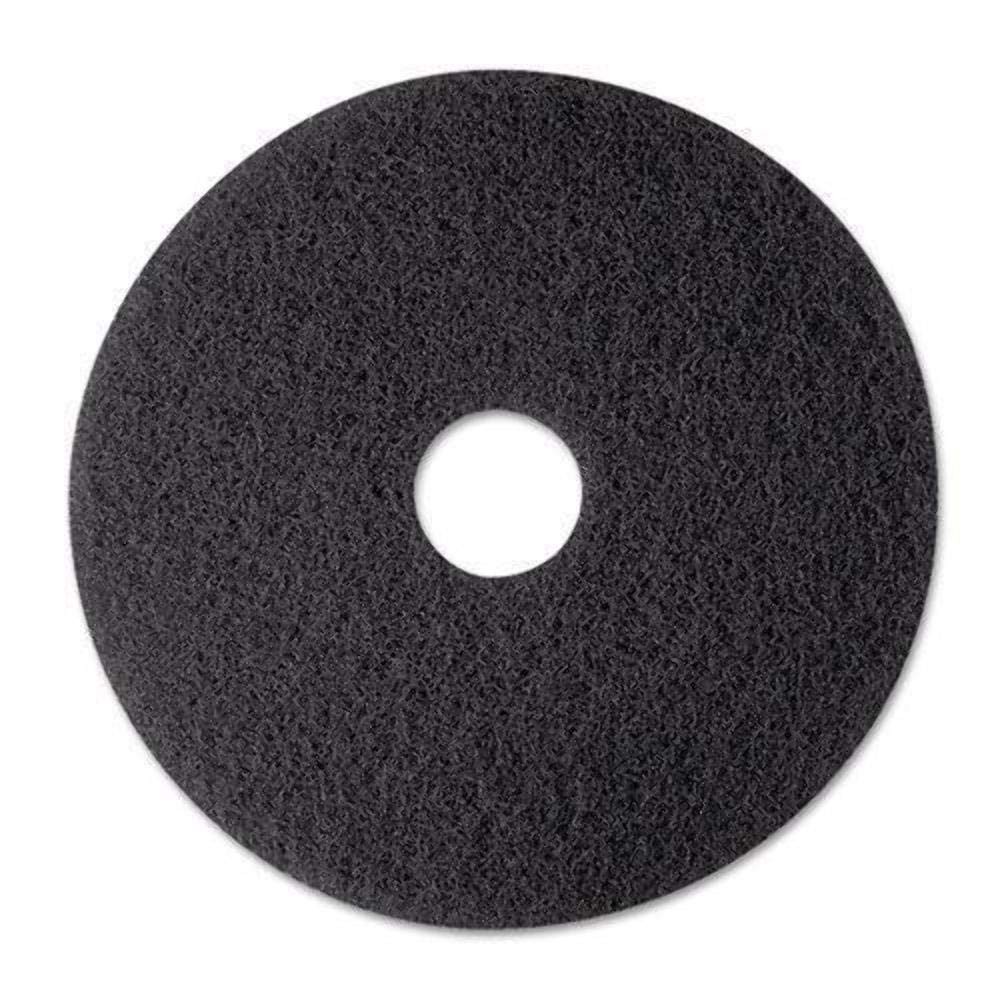3M 8374 Stripper Floor Pad 7200, 12″, Black, 5 1 Count (Pack of 1), Black