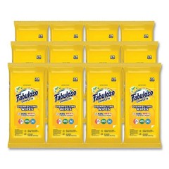 FABULOSO DISINFECTING MULTI PURPOSE LEMON WIPES 12 PACKS OF 24