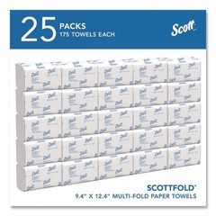 Scott 01980 9.4 in. x 12.4 in. 1-Ply Pro Scottfold Towels – WT (25 PK/CT) New
