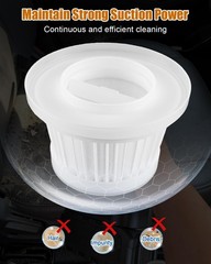 6 Pack H-epa Filters Compatible with MBNGF X9 Ultra Car Vacuum Cordless, Fit…