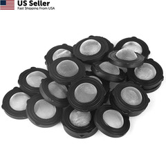 20 Pcs Hose Filter Washers, Garden Gasket 0.75 inches, Black