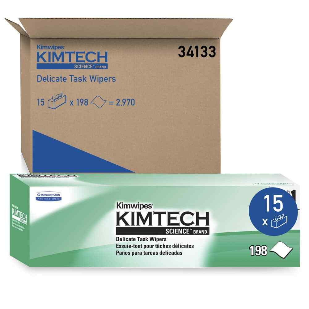 Kimtech 34133 Clean Room Wipes: Dry Pop-Up, 12.3 x 4.1″ Sheet, White