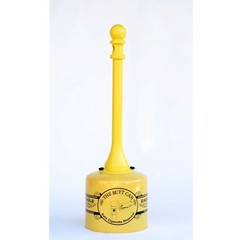 Eagle 1205-BEI 5 Gallon Galvanized Steel Butt Can Cigarette Receptacle