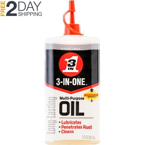 3-IN-ONE Multi-Purpose Oil for Automotive Power Tools Home 3 oz Lubricating Oil