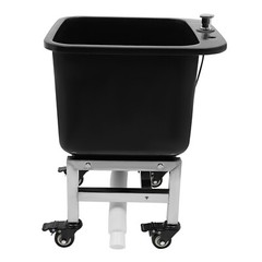 Freestanding Floor Mop Sink Plastic Mop Basin Household Mop Bucket with Wheels