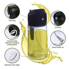 FULL OF INNOVATION 2 PACK Kitchen 2 in 1 Oil Dispenser and Sprayer Yellow