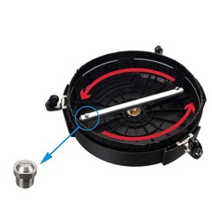 Tool Daily 15 Inch Pressure Washer Surface Cleaner with 3 15 Inch, Black