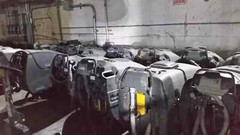 ADVANCE Warrior 34RST, 34ST Walk Behind Floor Scrubber in AS-IS condition.